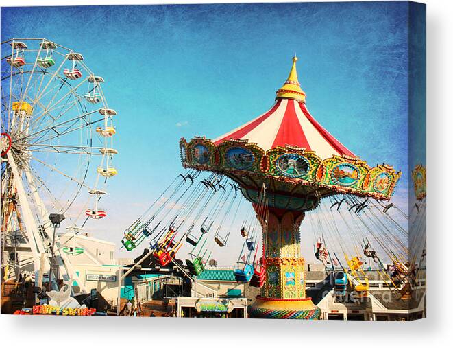 Ocean City New Jersey Canvas Print featuring the photograph Ocean City NJ Castaway Cove by Beth Ferris Sale