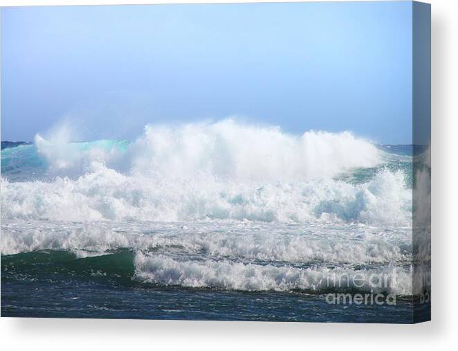 Ocean Surf Canvas Print featuring the photograph Ocean Roar by Scott Cameron