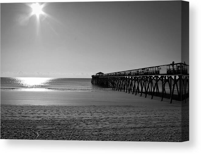 Myrtle Beach State Park Canvas Print featuring the photograph Ocean's Calm by Jessica Brown