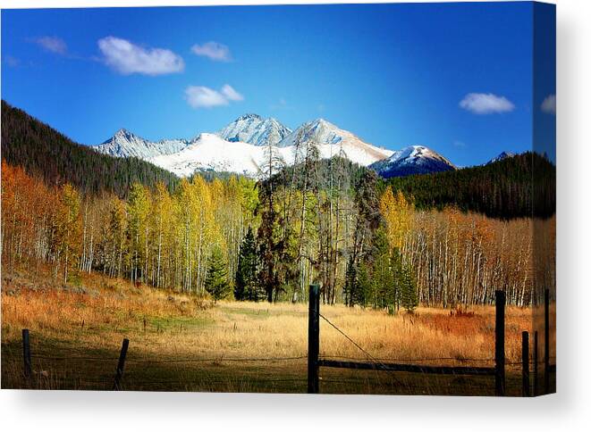 Fall Canvas Print featuring the photograph October Day by Ellen Heaverlo