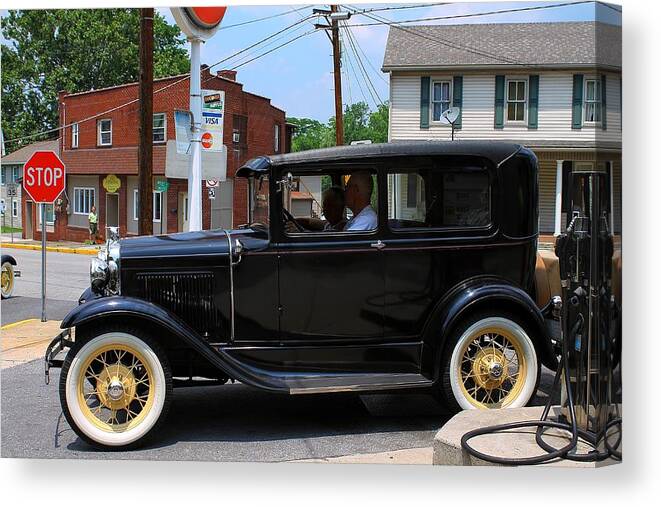 Old Canvas Print featuring the photograph Old car by Karl Rose