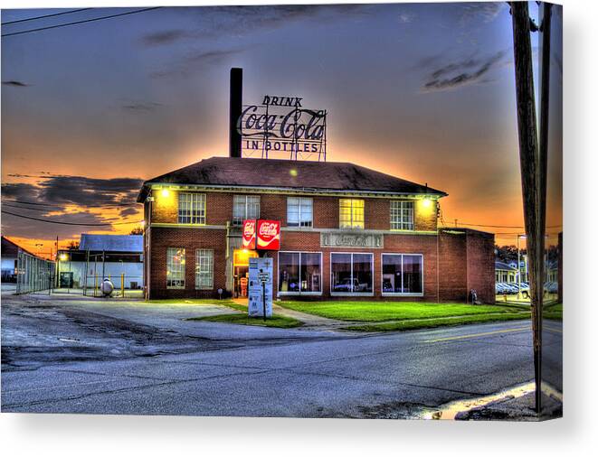 Parkersburg Canvas Print featuring the photograph Old Coca Cola Bottling Plant by Jonny D