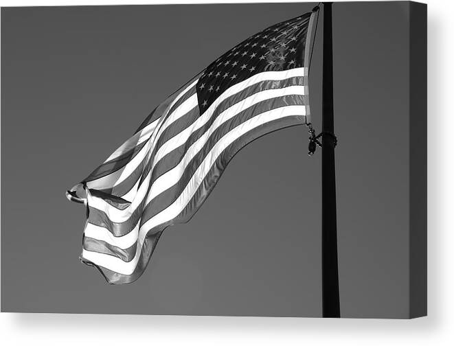 U.s. Flag Canvas Print featuring the photograph Old Glory by Ron White