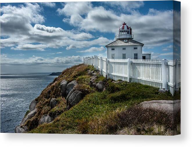 Newfoundland Canvas Print featuring the photograph Old Light House by Patrick Boening