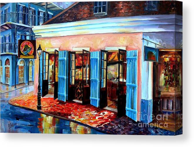 New Orleans Canvas Print featuring the painting Old Opera House-New Orleans by Diane Millsap