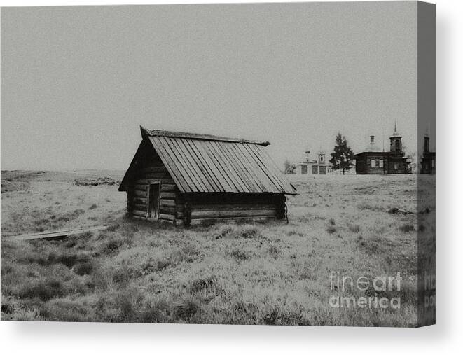 Old Peasant House Canvas Print featuring the photograph Old Peasant House 3 by Evgeniy Lankin