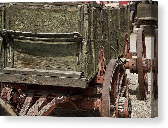 Old-west Canvas Print featuring the photograph Old West Wagon by Kirt Tisdale