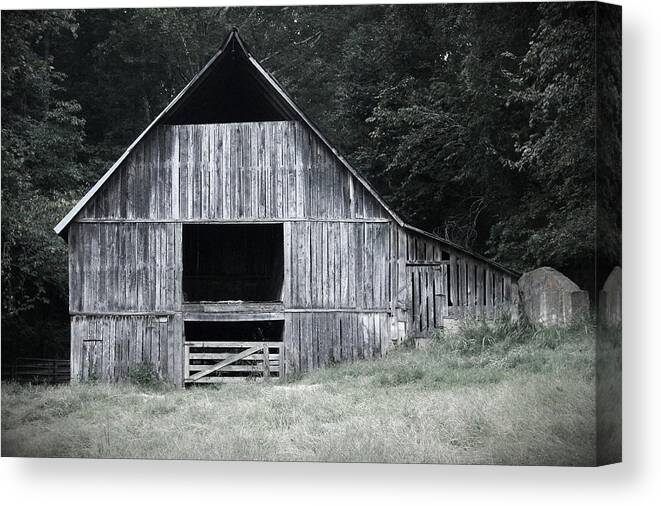Barn Canvas Print featuring the photograph Old Wooden Barn by Andrew Dyer Photography