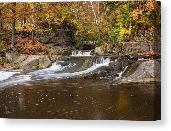 Waterfalls Canvas Print featuring the photograph Olmstead Falls by Dale Kincaid