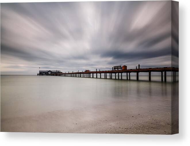 Usa Canvas Print featuring the photograph On a Stormy Day by Claudia Domenig