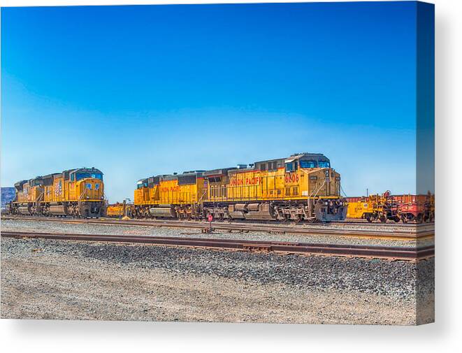 Mojave Desert Canvas Print featuring the photograph On Standby by Jim Thompson