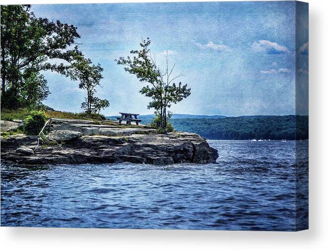 Lake Canvas Print featuring the photograph On The Lake by Cathy Kovarik