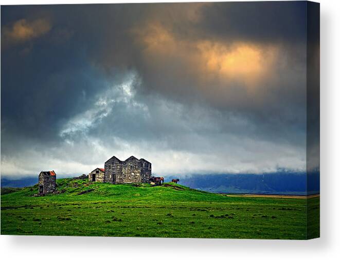 Iceland Canvas Print featuring the photograph On the road to Hofn by Ian Good