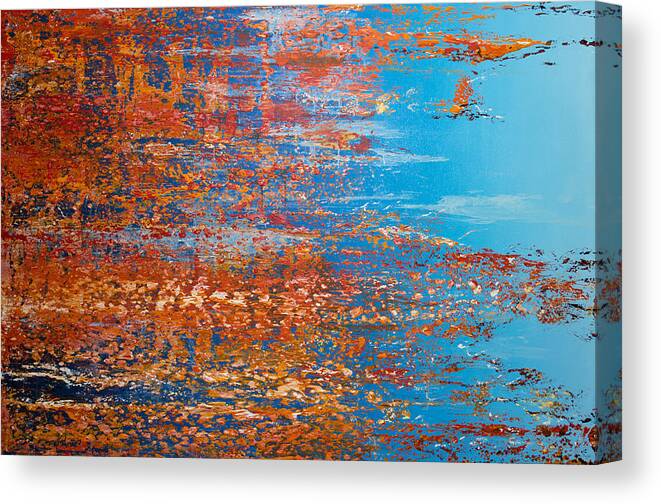 Derek Kaplan Art Canvas Print featuring the painting Opt.8.15 Happy Being A Dreamer by Derek Kaplan Derek Kaplan Art Canvas Print featuring the painting Opt.8.15 Happy Being A Dreamer by Derek Kaplan