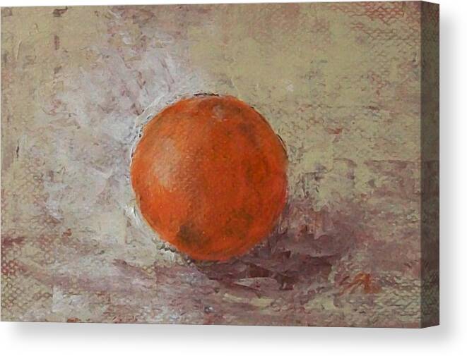 Still Life Canvas Print featuring the painting Orange by Jane See