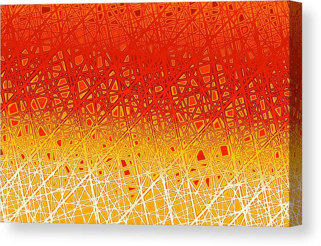 Sunrise Canvas Print featuring the digital art Orange Sunrise by Hakon Soreide