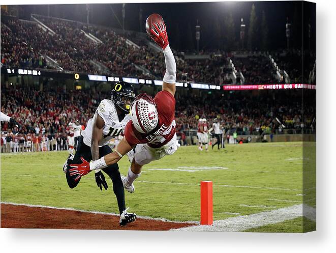 Stanford University Canvas Print featuring the photograph Oregon V Stanford by Ezra Shaw