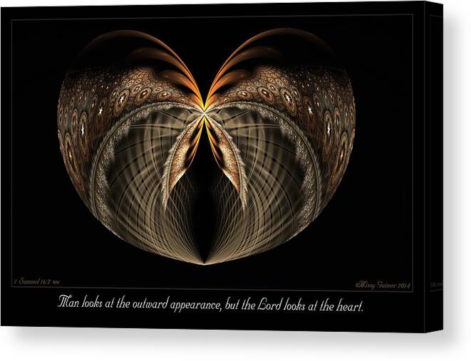 Fractal Canvas Print featuring the digital art Outward Appearance by Missy Gainer