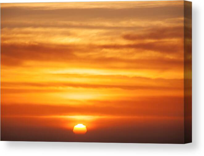 Pacific Sunset Canvas Print featuring the photograph Pacific Sunset by Garry Gay