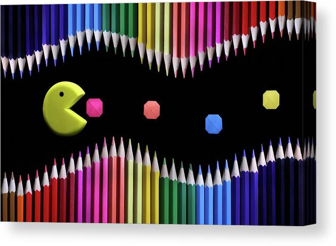 Pacman Canvas Print featuring the photograph Packman by Victoria Ivanova