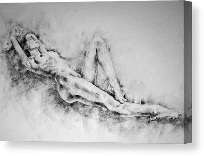 Erotic Canvas Print featuring the drawing Page 15 by Dimitar Hristov