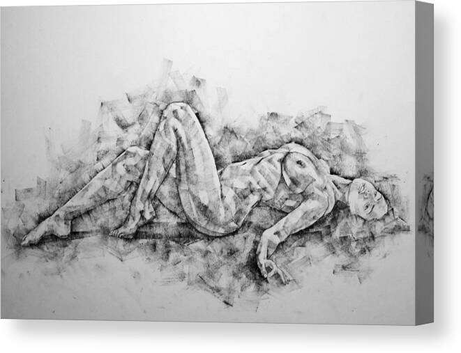 Erotic Canvas Print featuring the drawing Page 30 by Dimitar Hristov