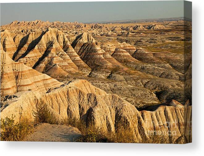 Afternoon Canvas Print featuring the photograph Panorama Point Badlands National Park by Fred Stearns