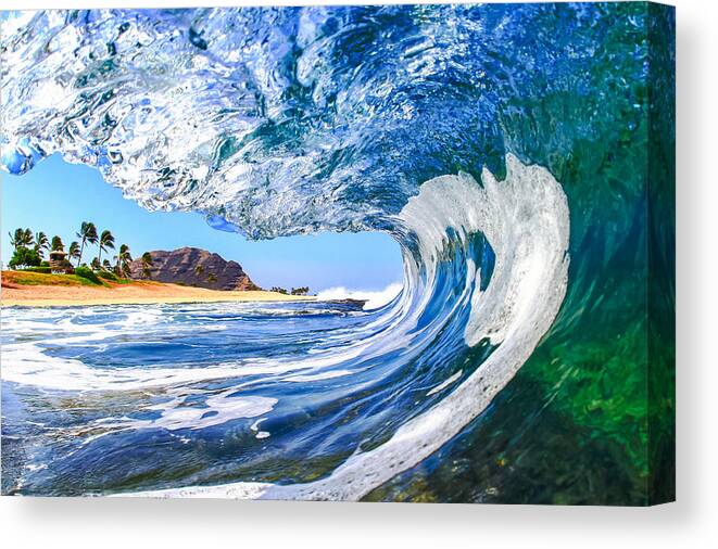 Surf Canvas Print featuring the photograph Paradise by Gregg Daniels 
