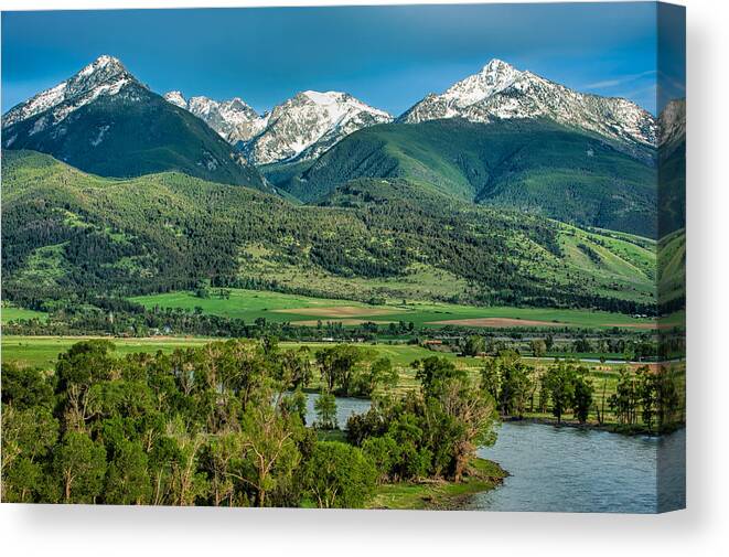 Livingston Canvas Print featuring the photograph Paradise Valley by Joan Herwig