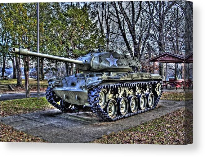 Movid Canvas Print featuring the photograph Parkersburg Tank by Jonny D