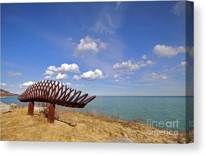 Passage Canvas Print featuring the photograph Passage by the Lake by Charline Xia
