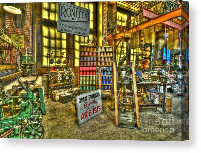 Paterson Canvas Print featuring the photograph Paterson Silk Mill by Anthony Sacco