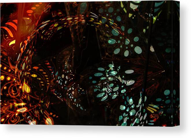 Abstract Canvas Print featuring the photograph Patterns and Light by Michele Cornelius