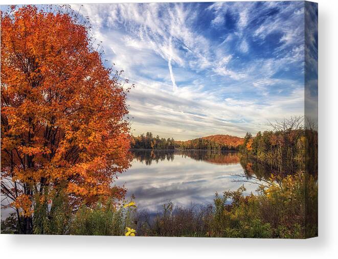 Fall Canvas Print featuring the photograph Peace and Tranquility by Mark Papke
