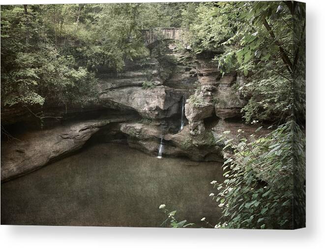 Waterfall Canvas Print featuring the photograph Peaceful Contemplation by Dale Kincaid