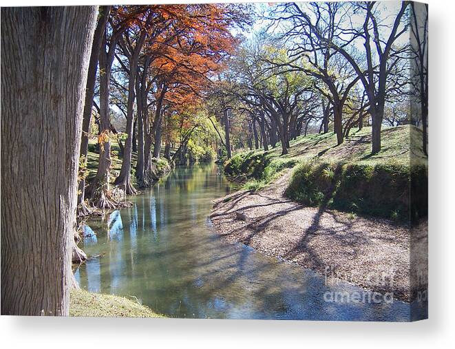 Water Canvas Print featuring the digital art Peaceful Pause by Margie Chapman