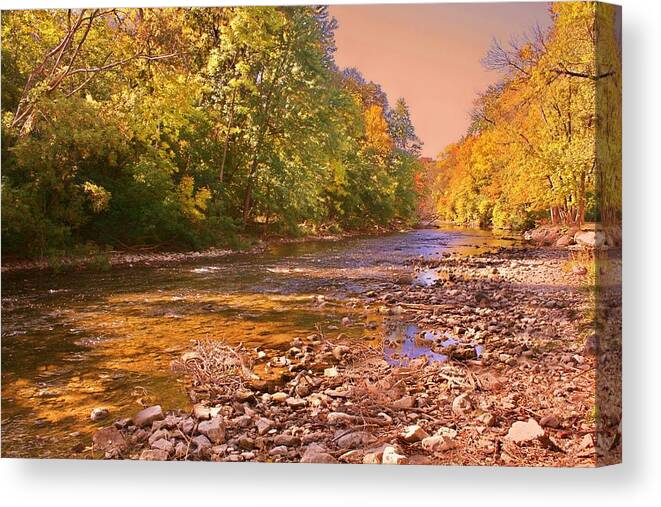 Stream Canvas Print featuring the photograph Peaceful Retreat by Susan McMenamin