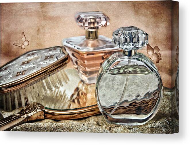 Perfume Canvas Print featuring the photograph Perfume Bottle IX by Tom Mc Nemar