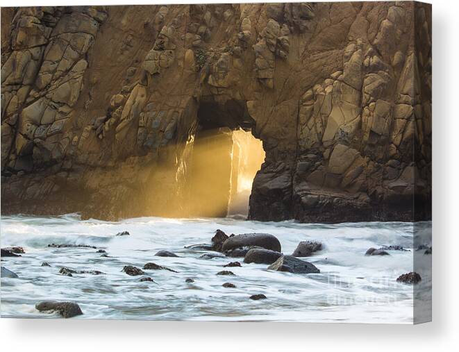 Julia Pfeiffer Canvas Print featuring the photograph Pfeiffer at Sunset by Suzanne Luft