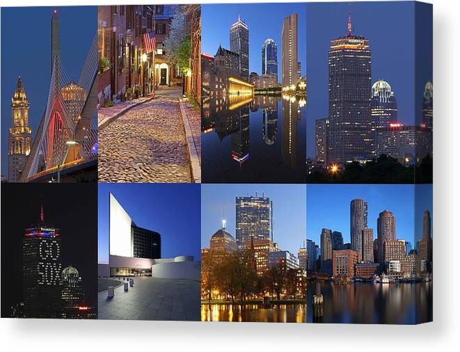 Boston Canvas Print featuring the photograph Photos of Boston by Juergen Roth