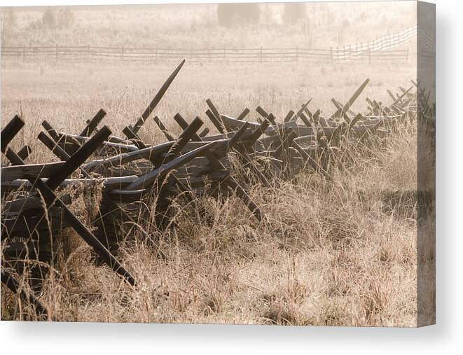 Fence Canvas Print featuring the photograph Pickett's Fence by Andy Smetzer