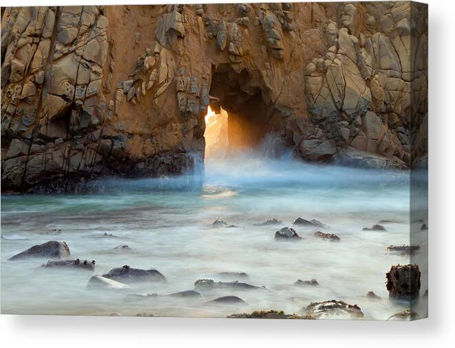 Landscape Canvas Print featuring the photograph Piercing Thru by Jonathan Nguyen