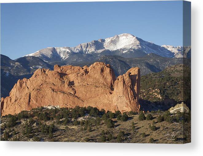 Pikes Canvas Print featuring the photograph Pikes Peak 3 by Aaron Spong