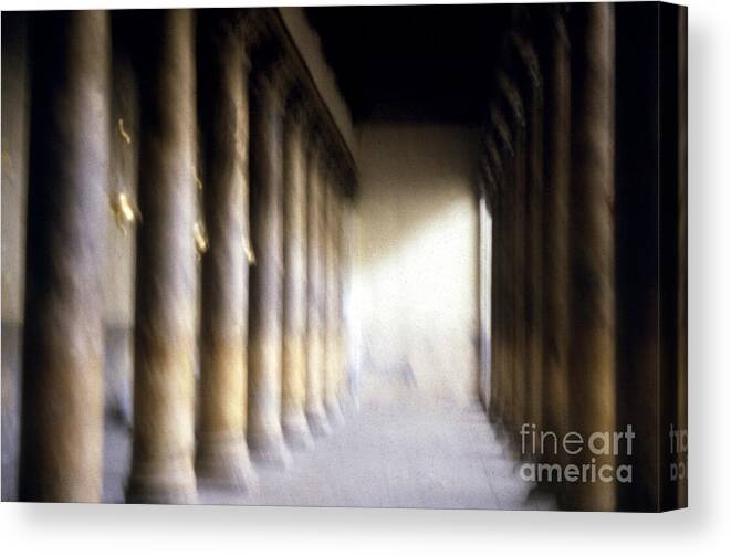 Scott Shaw Canvas Print featuring the photograph Pillars in Israel by Scott Shaw