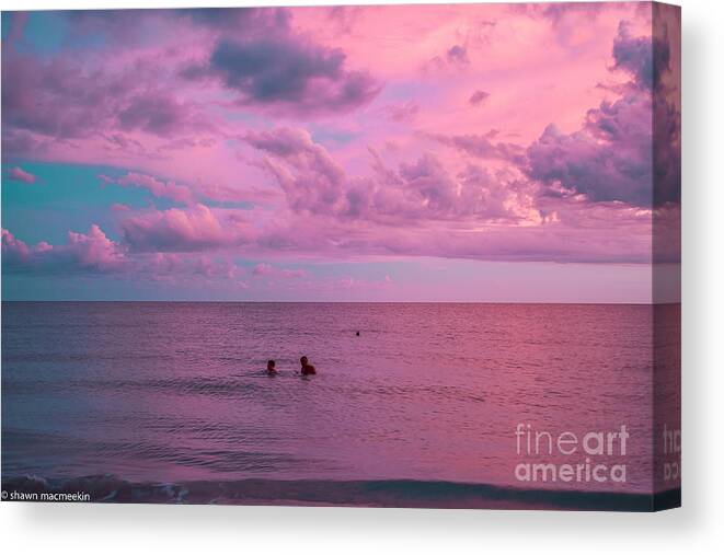  Canvas Print featuring the photograph Pink Sunset by Shawn MacMeekin