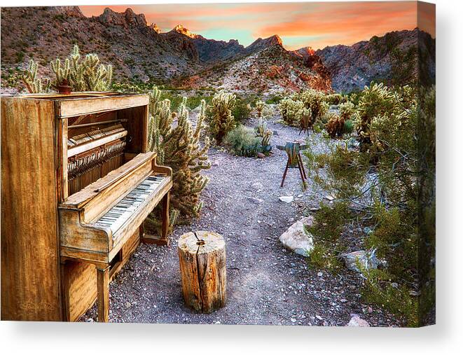 Piano Canvas Print featuring the photograph Play Till The Cows Come Home by Renee Sullivan