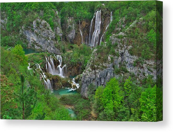 Plitvice Canvas Print featuring the photograph Plitvice by Ivan Slosar