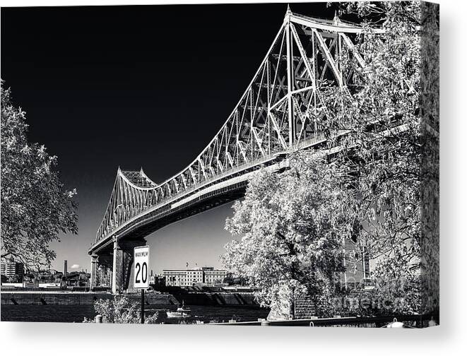 Bridge Canvas Print featuring the photograph Pont Jacques Cartier by Bianca Nadeau