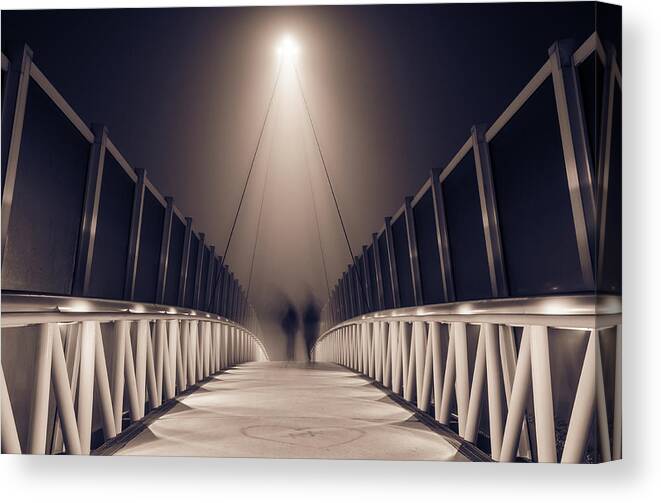 Built Structure Canvas Print featuring the photograph Ponte Imola by Prade Photography