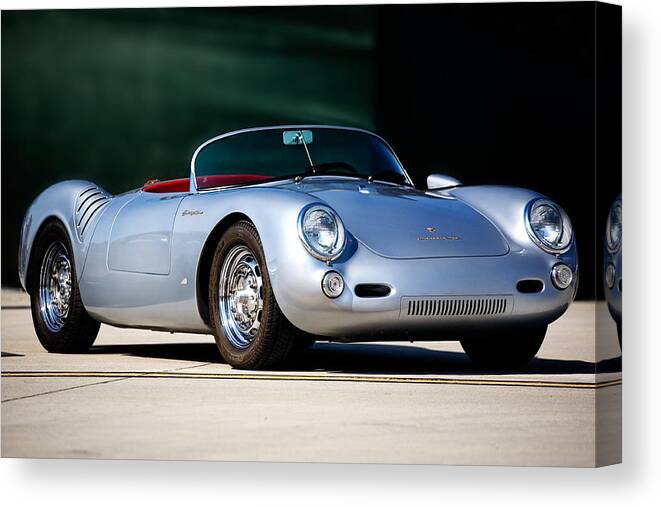 Automobile Canvas Print featuring the photograph Porsche Spyder 550 by Peter Tellone